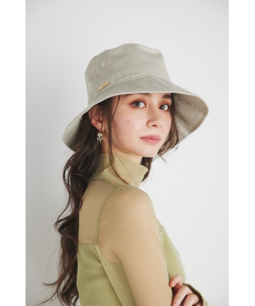 rienda（リエンダ）の「NEW ERA×riendaブレードバケットハット（ハット・レディース・ベージュ/ブラック・FREE）」の5枚目の写真