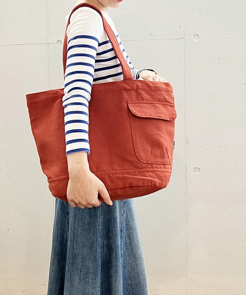 ROOTOTE(ルートート)の「ルートート/アップサイクルテキスタイル SN.ミディアム.リサイクルコットン-B(トートバッグ・レディース・ベージュ系その他/ブラック/テラコッタ/グレー/ロイヤルブルー/アイボリー/ターコイズブルー/カーキ/イエロー系その他・FREE)」の11枚目の写真