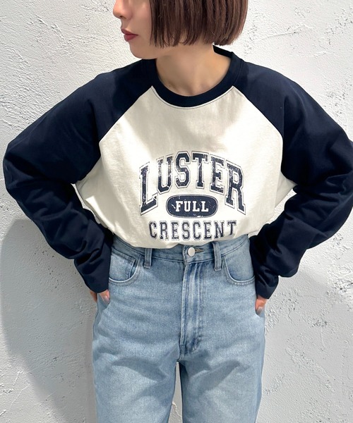 apres jour mignon(アプレジュールミニョン)の「ラグランTシャツ【ZOZOTOWN限定アイテム】(Tシャツ/カットソー・レディース・レッド/グリーン/ネイビー・フリー/X-LARGE)」の3枚目の写真