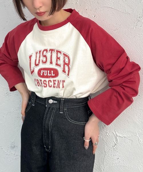apres jour mignon(アプレジュールミニョン)の「ラグランTシャツ【ZOZOTOWN限定アイテム】(Tシャツ/カットソー・レディース・レッド/グリーン/ネイビー・フリー/X-LARGE)」の18枚目の写真