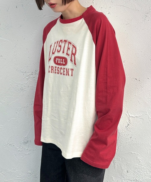 apres jour mignon(アプレジュールミニョン)の「ラグランTシャツ【ZOZOTOWN限定アイテム】(Tシャツ/カットソー・レディース・レッド/グリーン/ネイビー・フリー/X-LARGE)」の21枚目の写真