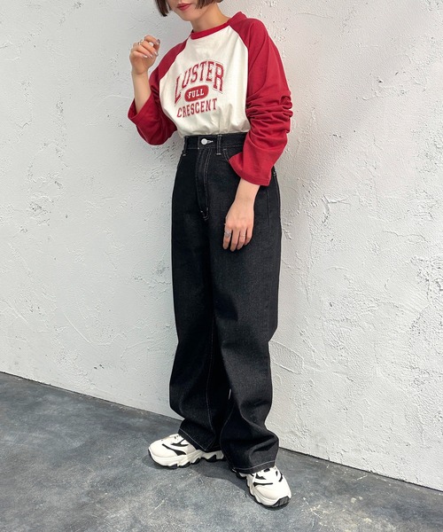 apres jour mignon(アプレジュールミニョン)の「ラグランTシャツ【ZOZOTOWN限定アイテム】(Tシャツ/カットソー・レディース・レッド/グリーン/ネイビー・フリー/X-LARGE)」の19枚目の写真