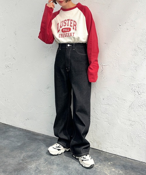 apres jour mignon(アプレジュールミニョン)の「ラグランTシャツ【ZOZOTOWN限定アイテム】(Tシャツ/カットソー・レディース・レッド/グリーン/ネイビー・フリー/X-LARGE)」の20枚目の写真