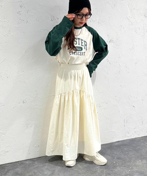 apres jour mignon(アプレジュールミニョン)の「ラグランTシャツ【ZOZOTOWN限定アイテム】(Tシャツ/カットソー・レディース・レッド/グリーン/ネイビー・フリー/X-LARGE)」の8枚目の写真