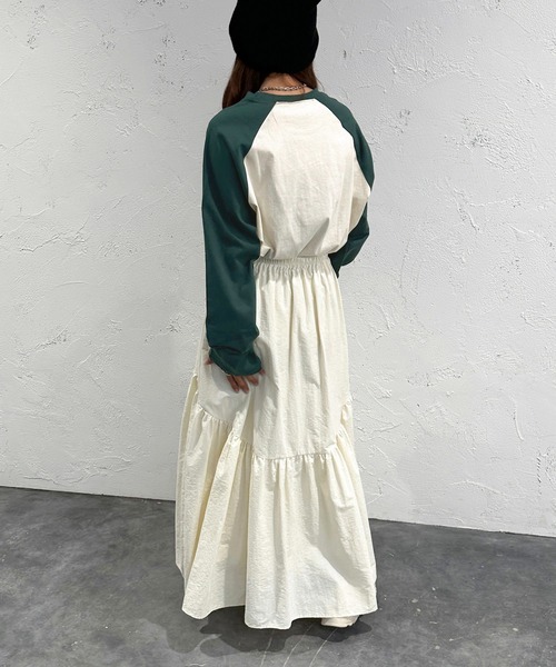 apres jour mignon(アプレジュールミニョン)の「ラグランTシャツ【ZOZOTOWN限定アイテム】(Tシャツ/カットソー・レディース・レッド/グリーン/ネイビー・フリー/X-LARGE)」の10枚目の写真
