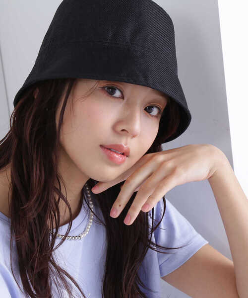 NATURAL BEAUTY BASIC（ナチュラルビューティーベーシック）の「◇ジュートライクバケットハット（ハット・レディース・ブラック/オフホワイト・FREE）」の10枚目の写真