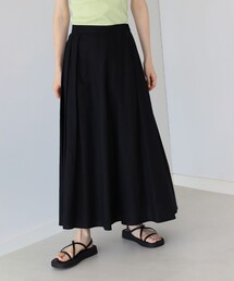 Ray BEAMS | Ray BEAMS / 綿麻 タック フレア スカート(スカート)