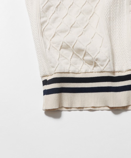 CAL O LINE(キャルオーライン)の「CAL O LINE/キャルオーライン TILDEN VEST Vネック ベスト(ベスト・メンズ・ホワイト系1/ホワイト系2/ホワイト系3・XL/L/M)」の8枚目の写真