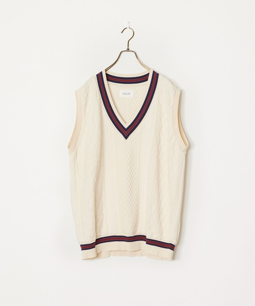 CAL O LINE(キャルオーライン)の「CAL O LINE/キャルオーライン TILDEN VEST Vネック ベスト(ベスト・メンズ・ホワイト系1/ホワイト系2/ホワイト系3・XL/L/M)」の22枚目の写真