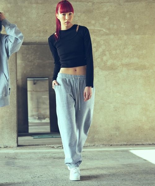 ANLIBERTY ANAP(アンリバティアナップ)の「ANLIBERTYベーシックロゴスウェットジョガーパンツ【ユニセックス】(スウェットパンツ・レディース・グレー/ブラック/ラベンダー・S/M)」の11枚目の写真