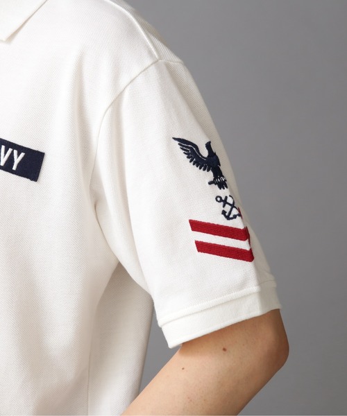 AVIREX(アヴィレックス)の「ネイバル パッチド ポロシャツ / NAVAL PATCHED POLO SHIRT / アヴィレックス / AVIREX(ポロシャツ・メンズ・ホワイト系2/オリーブ系/ネイビー/その他18・L/M/2XL/XL)」の16枚目の写真