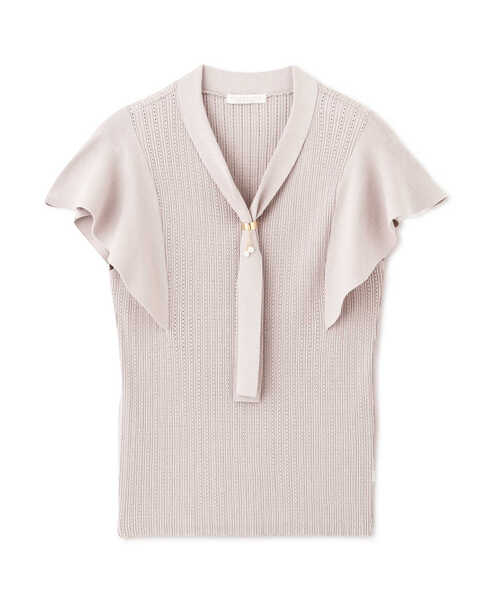 PROPORTION BODY DRESSING（プロポーションボディドレッシング）の「ボウタイリングニット / 1213170503（ニット/セーター・レディース・ホワイト系その他/ピンク/グレー/ネイビー・MEDIUM/SMALL）」の5枚目の写真
