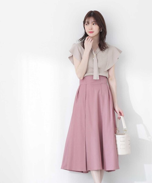 PROPORTION BODY DRESSING（プロポーションボディドレッシング）の「ボウタイリングニット / 1213170503（ニット/セーター・レディース・ホワイト系その他/ピンク/グレー/ネイビー・MEDIUM/SMALL）」の8枚目の写真