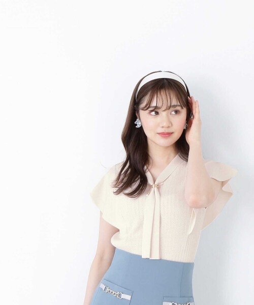 PROPORTION BODY DRESSING（プロポーションボディドレッシング）の「ボウタイリングニット / 1213170503（ニット/セーター・レディース・ホワイト系その他/ピンク/グレー/ネイビー・MEDIUM/SMALL）」の12枚目の写真