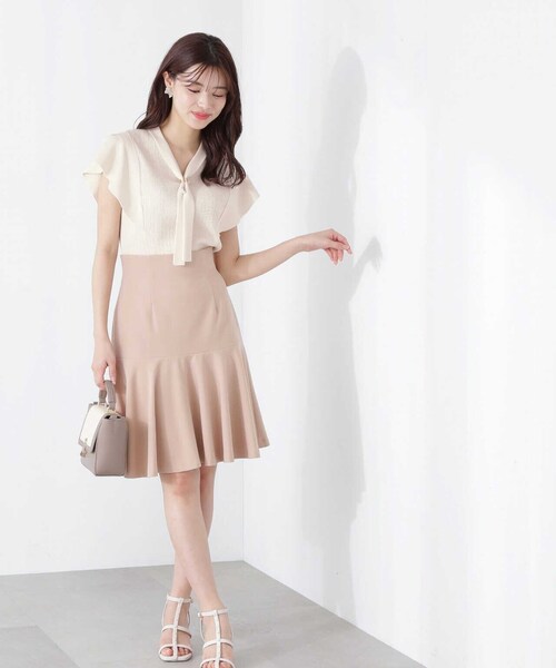 PROPORTION BODY DRESSING（プロポーションボディドレッシング）の「ボウタイリングニット / 1213170503（ニット/セーター・レディース・ホワイト系その他/ピンク/グレー/ネイビー・MEDIUM/SMALL）」の16枚目の写真