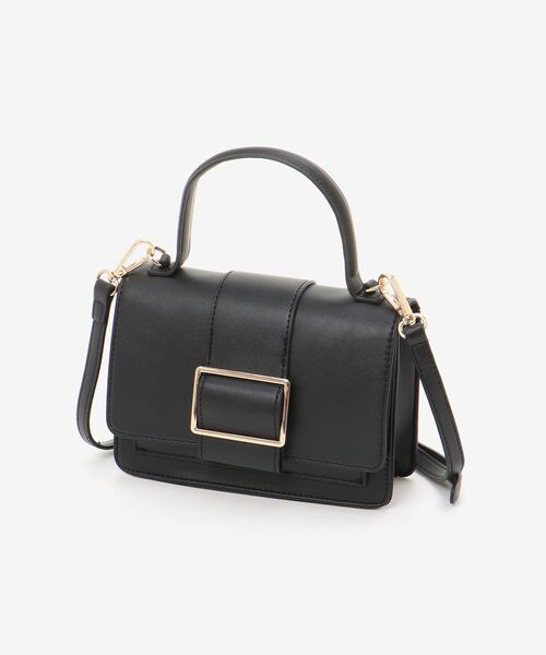 MAJESTIC LEGON(マジェスティックレゴン)の「上品ミニショルダーバッグ(ショルダーバッグ・レディース・グレイッシュベージュ/キャメル/ブラック・FREE)」の2枚目の写真