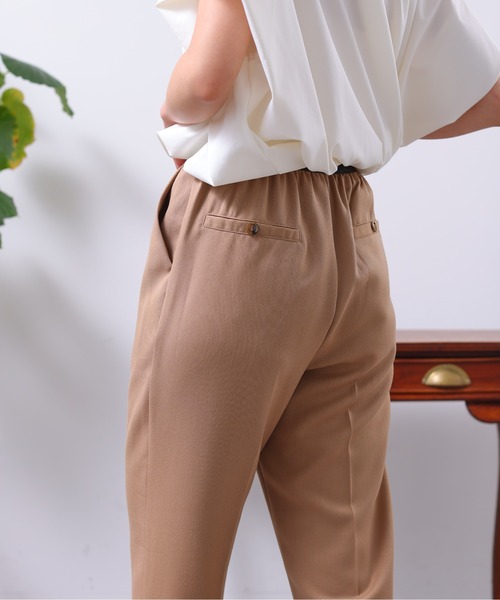 Chez toi(シェトワ)の「ウエストラメゴムイージーテーパードパンツ(その他パンツ・レディース・ベージュ/カーキ/ブラック・FREE)」の11枚目の写真