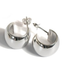 フープピアス 金属アレルギー対応 ピアス シルバー925 ボリューム ピアスゴールド【CAPPIO カッピオ】