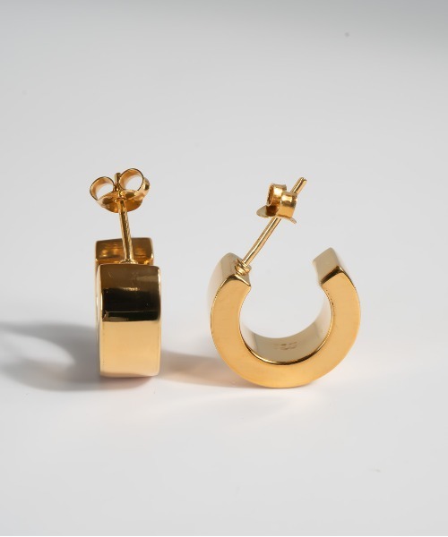 Ops.(オプス)の「フープピアス 金属アレルギー対応 ピアス シルバー925 ボリューム ピアスゴールド【CAPPIO カッピオ】(ピアス(両耳用)・レディース・シルバー/イエローゴールド/シルバー系その他/ゴールド系その他・ONE SIZE)」の11枚目の写真