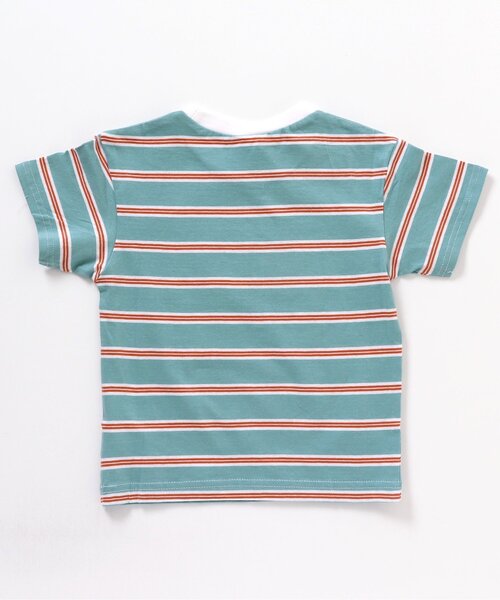 BREEZE（ブリーズ）の「【WEB限定】 マルチボーダー半袖Tシャツ（Tシャツ/カットソー・キッズ・サックスブルー/オフホワイト/ピンク/イエロー・120/100/130/110/80/140/90）」の12枚目の写真
