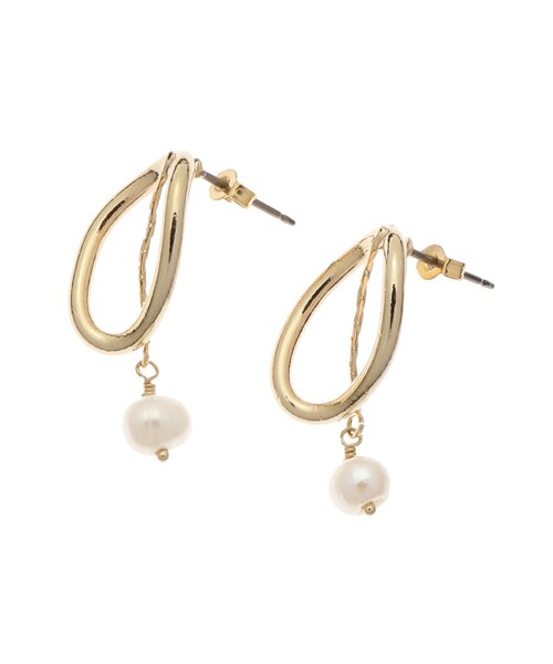 DRESSTERIOR（ドレステリア）の「淡水パールデザインピアス（ピアス（両耳用）・レディース・ゴールド・00）」の4枚目の写真