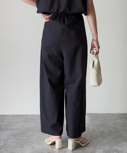 Riberry（リベリー）の「【セットアップ可】綿麻タックワイドパンツ（その他パンツ・レディース・カーキ/ネイビー/キナリ・MEDIUM）」の5枚目の写真