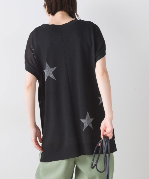 FURRY(ファーリー)の「強撚インターシャニットプルオーバー(Tシャツ/カットソー・レディース・ブラック/ブルー/ホワイト・FREE)」の16枚目の写真