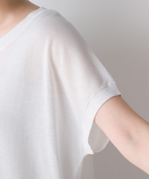 FURRY(ファーリー)の「強撚インターシャニットプルオーバー(Tシャツ/カットソー・レディース・ブラック/ブルー/ホワイト・FREE)」の21枚目の写真