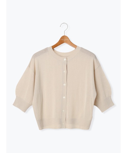 Lugnoncure（ルノンキュール）の「ボリュームスリーブカーディガン（カーディガン/ボレロ・レディース・グリーン/オレンジ/ベージュ/ブラック・ﾌﾘ-）」の3枚目の写真