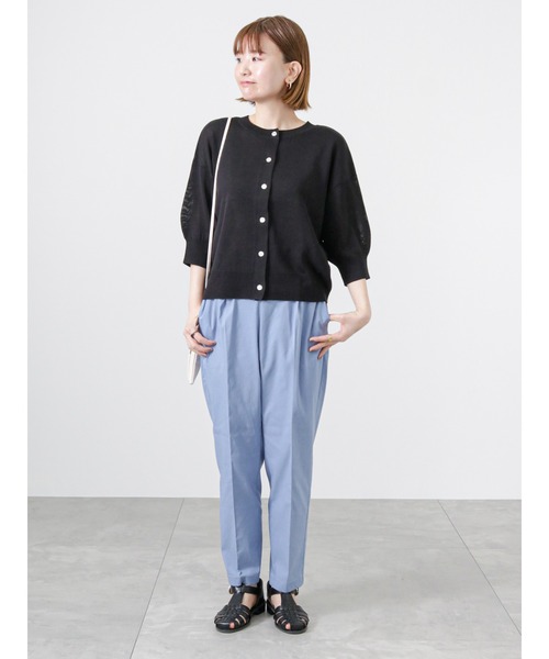 Lugnoncure（ルノンキュール）の「ボリュームスリーブカーディガン（カーディガン/ボレロ・レディース・グリーン/オレンジ/ベージュ/ブラック・ﾌﾘ-）」の6枚目の写真