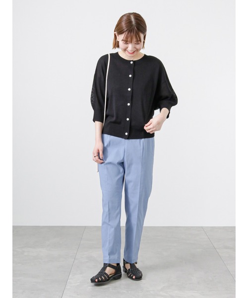 Lugnoncure（ルノンキュール）の「ボリュームスリーブカーディガン（カーディガン/ボレロ・レディース・グリーン/オレンジ/ベージュ/ブラック・ﾌﾘ-）」の12枚目の写真