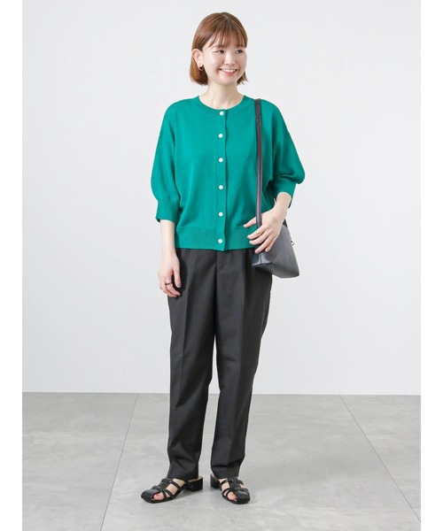 Lugnoncure（ルノンキュール）の「ボリュームスリーブカーディガン（カーディガン/ボレロ・レディース・グリーン/オレンジ/ベージュ/ブラック・ﾌﾘ-）」の20枚目の写真