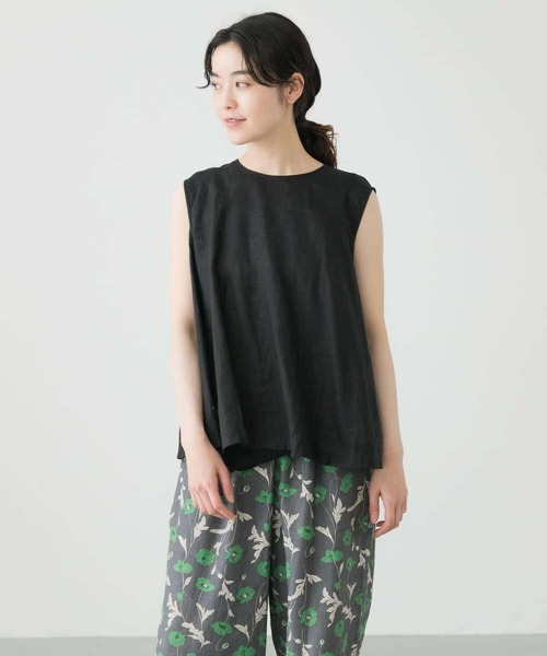 かぐれ（カグレ）の「リネンフレアブラウス（シャツ/ブラウス