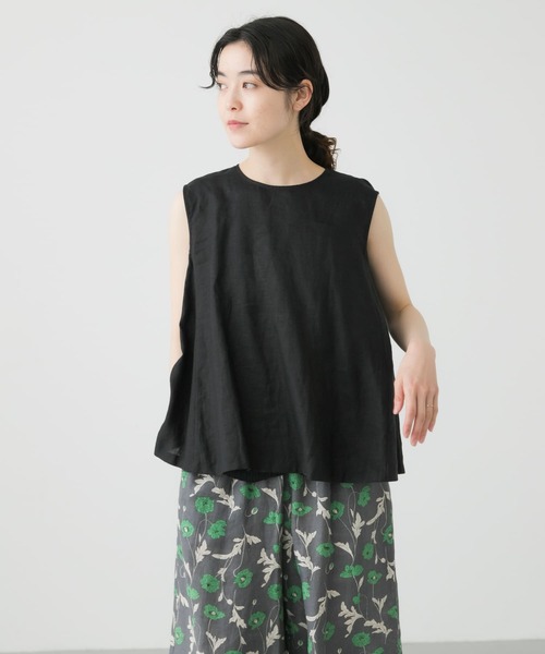かぐれ（カグレ）の「リネンフレアブラウス（シャツ/ブラウス