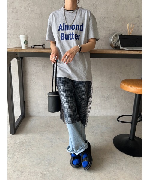 owndaily(オンデイリー)の「メッシュワンピース(ワンピース・レディース・アイボリー/ブラック・FREE)」の8枚目の写真