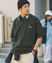 THE CRAFT CREW PRODUCTS（ザクラフトクループロダクツ）の「ヘビーウェイトファンクショナルファブリック ビッグシルエット ヘンリーネックポケット半袖Tシャツ   抗菌・防臭【THE CRAFT CREW PRODUCTS】（Tシャツ/カットソー）」