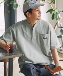 THE CRAFT CREW PRODUCTS（ザクラフトクループロダクツ）の「ヘビーウェイトファンクショナルファブリック ビッグシルエット ヘンリーネックポケット半袖Tシャツ   抗菌・防臭【THE CRAFT CREW PRODUCTS】（Tシャツ/カットソー）」