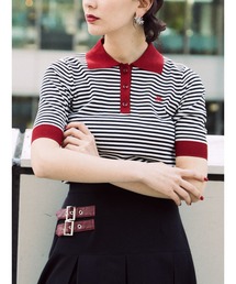 jouetie | ベーシックポロニット【サマーニット/ボーダー】(ニット/セーター)