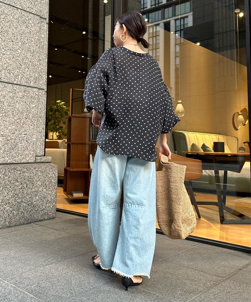 DouDou（ドゥドゥ）の「シアードット2WAYブラウス（シャツ