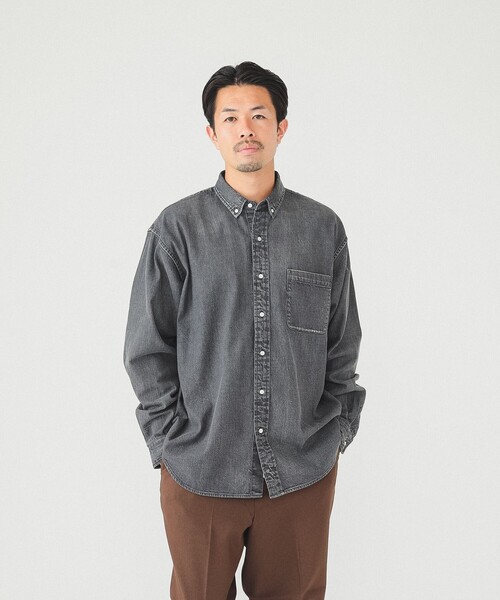 BEAMS（ビームス）の「BEAMS / デニム ボタンダウンシャツ（シャツ 
