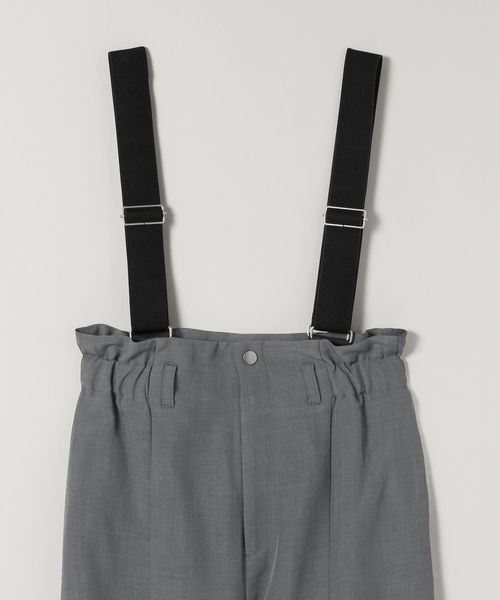 ハイウエストサス付ワイドパンツ サス付デニムワイドパンツ ハイウエスト : baieitenshop - 通販