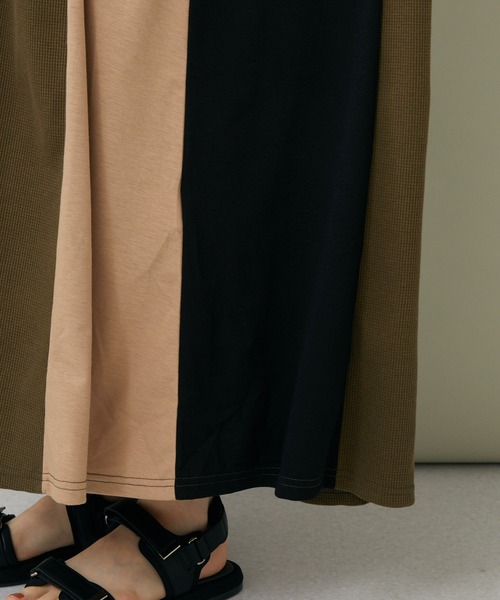 ROSIEE（ロージー）の「ROSIEE 脇配色ワンピース（ワンピース・レディース・ブラック/カーキ・FREE）」の21枚目の写真