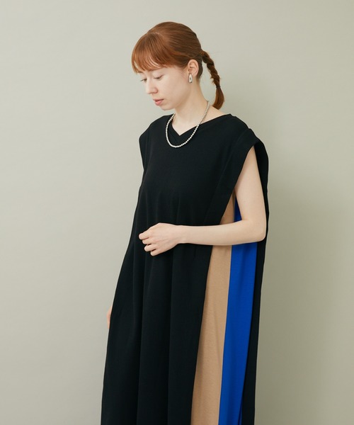 ROSIEE（ロージー）の「ROSIEE 脇配色ワンピース（ワンピース・レディース・ブラック/カーキ・FREE）」の10枚目の写真