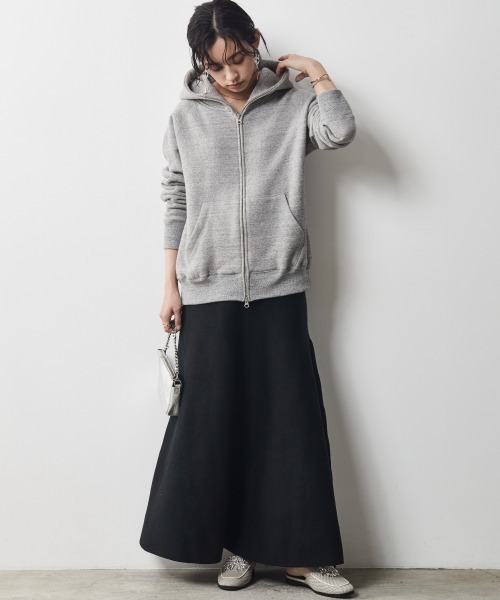 CHIC STYLE(シックスタイル)の「<大きいサイズ>ニットフレアロングスカート シックスタイル(スカート・レディース・ブラウン/ブラック・3L/5L/4L/L/LL)」の18枚目の写真