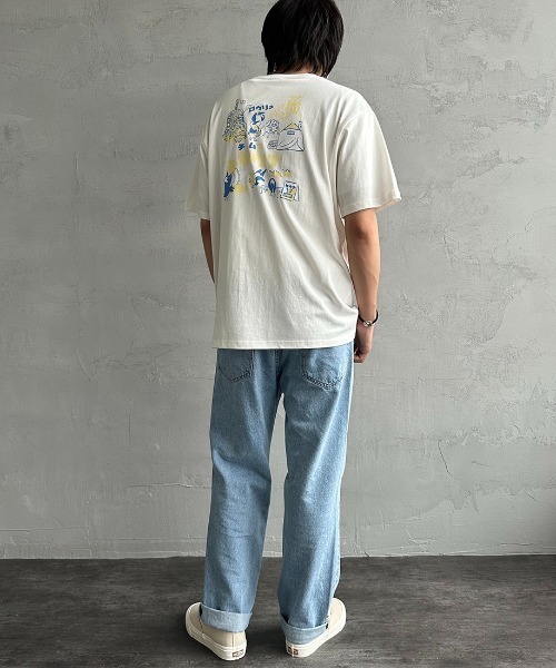 CHUMS（チャムス）の「[CHUMS/チャムス] チャムスサウナ バックプリントTシャツ（Tシャツ/カットソー・レディース・ブルー/チャコールグレー/ホワイト・M/L/XL）」の8枚目の写真