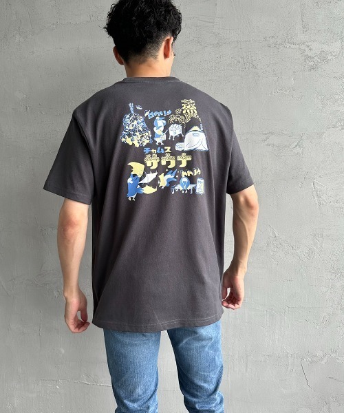 CHUMS（チャムス）の「[CHUMS/チャムス] チャムスサウナ バックプリントTシャツ（Tシャツ/カットソー・レディース・ブルー/チャコールグレー/ホワイト・M/L/XL）」の21枚目の写真