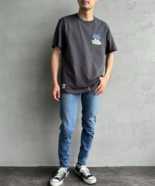 CHUMS（チャムス）の「[CHUMS/チャムス] チャムスサウナ バックプリントTシャツ（Tシャツ/カットソー・レディース・ブルー/チャコールグレー/ホワイト・M/L/XL）」の22枚目の写真