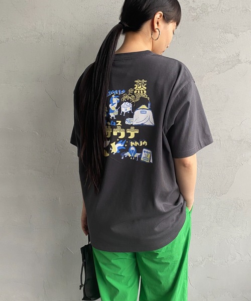 CHUMS（チャムス）の「[CHUMS/チャムス] チャムスサウナ バックプリントTシャツ（Tシャツ/カットソー・レディース・ブルー/チャコールグレー/ホワイト・M/L/XL）」の15枚目の写真