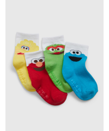 GAP | セサミストリート クルーソックス 4足セット (幼児)(ソックス/靴下)