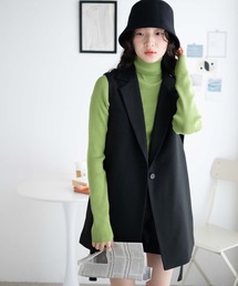 WEGO | WEGO/サイドベルトテーラードベスト(ベスト)